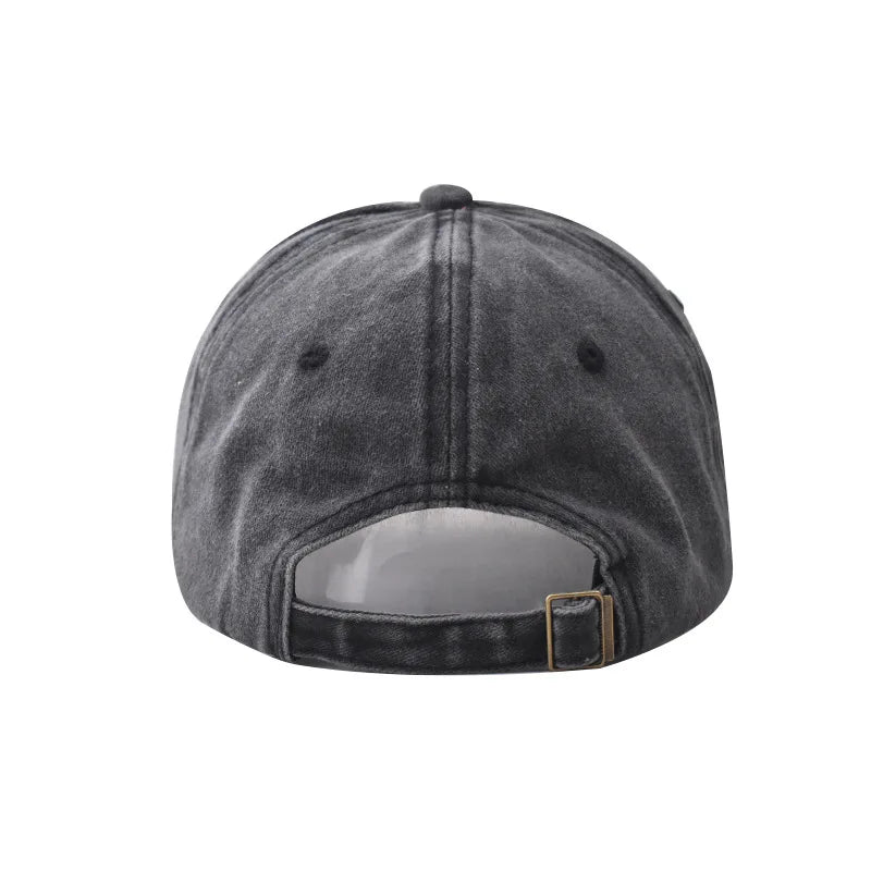 Brooklyn Embroidered Baseball Cap – Retro Washed Cotton Hat