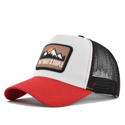 Mesh Breathable Baseball Cap – Embroidery Letter Outdoor Sports Hat