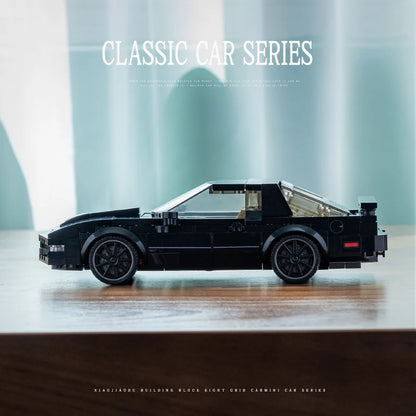 JDM Classic Black Sports Car Building Blocks Set 1:24 MOC