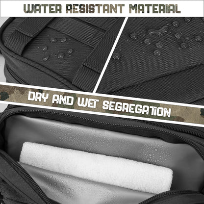 Tactical MOLLE Dopp Kit – Men's Travel Toiletry & Shaving Bag