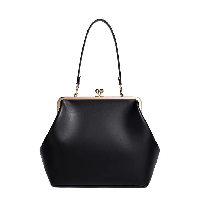 Women S Bag Retro Shell Oblique Span Clip Single Shoulder Large Capacity Trendy Portable Handbags