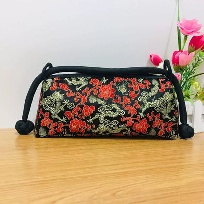 Chinese Silk Embroidery Handbag – Women's Floral Brocade Tote Bag