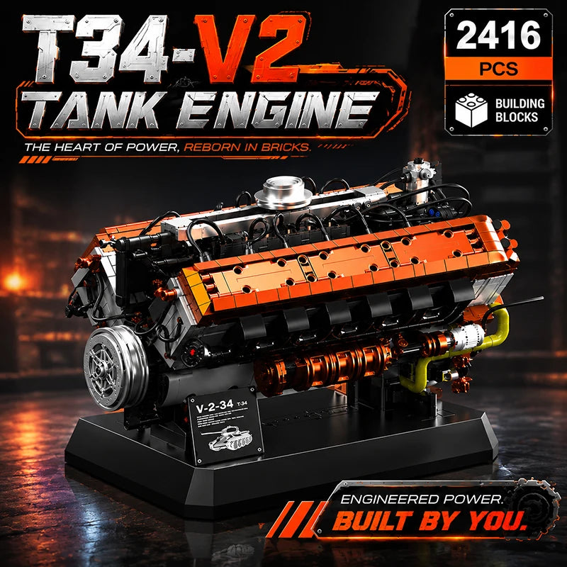 HL230 P30 Tank Engine MOC Building Set – Simulation Model Bricks Kit