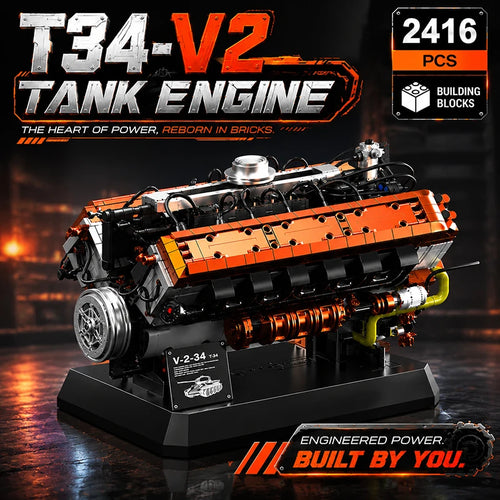 HL230 P30 Tank Engine MOC Building Set – Simulation Model Bricks Kit