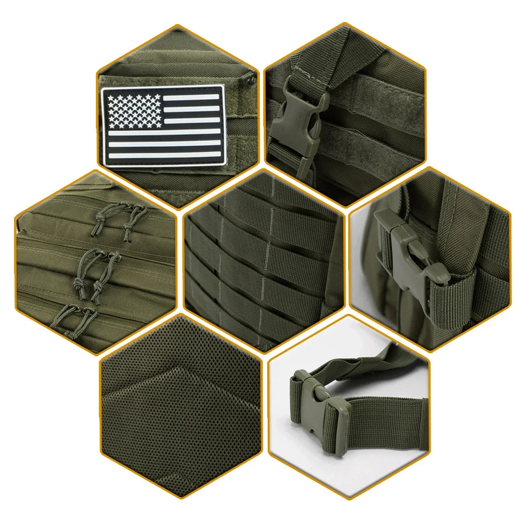 50L Tactical Backpack – MOLLE Bag for Hunting, Trekking & Travel