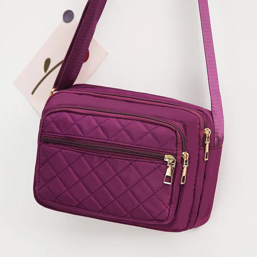 Quilted Crossbody Shoulder Bag for Women – Large Capacity