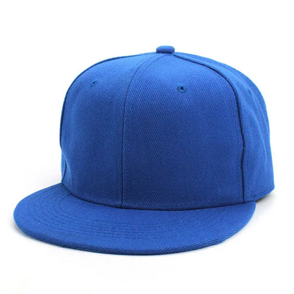 Unisex Baseball Cap Men Women Hip-Hop Flat-Brimmed Outdoor Snapback Hat Flat Brim Trendy Leisure