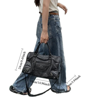 Motorcycle Crossbody Bag – Women's Luxury Leather Tote