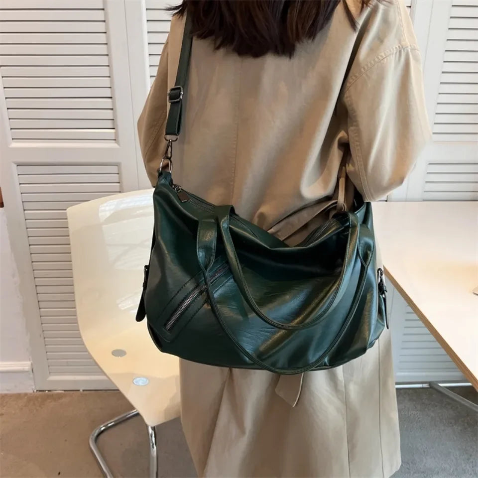 Large Capacity Soft Leather Tote Bag for Women