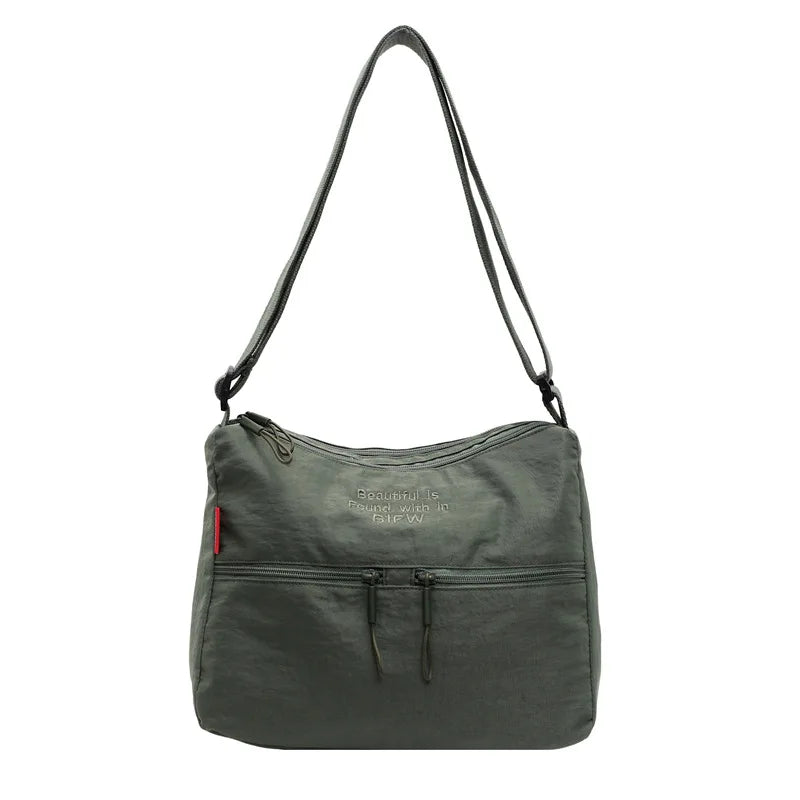 Lightweight Nylon Crossbody Bag for Women – Large Capacity Shoulder Bag