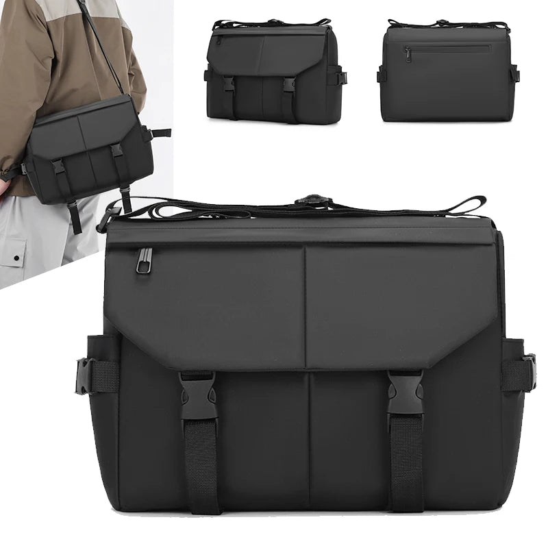 Men's Multi-Compartment Oxford Crossbody Shoulder Bag
