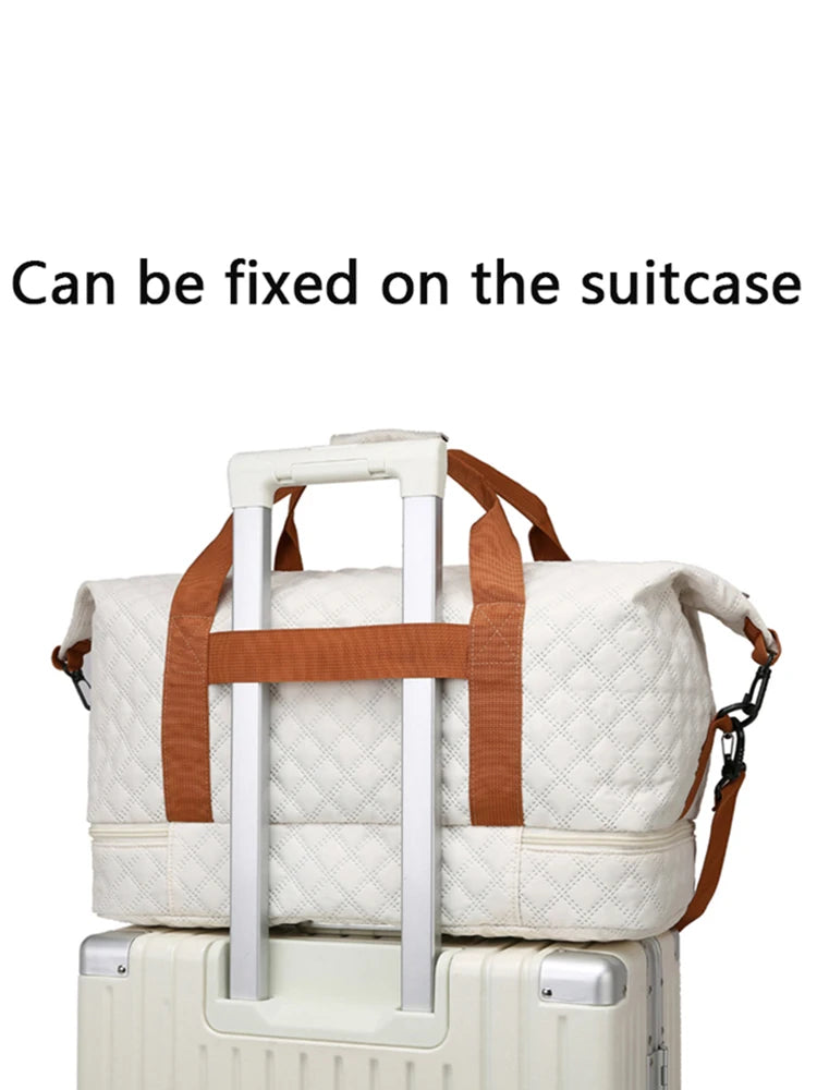 Travel Duffle Bag with Shoe Compartment – Large Weekender