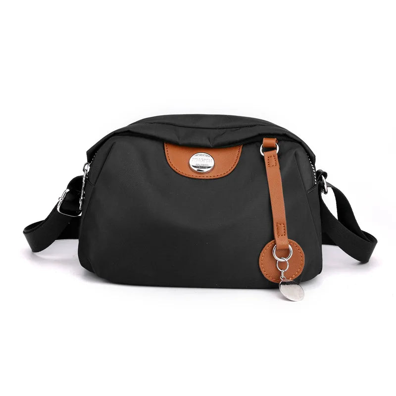 Waterproof Nylon Crossbody Bag - Women's Shell Shoulder Handbag