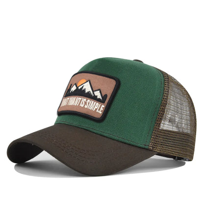 Mesh Breathable Baseball Cap – Embroidery Letter Outdoor Sports Hat