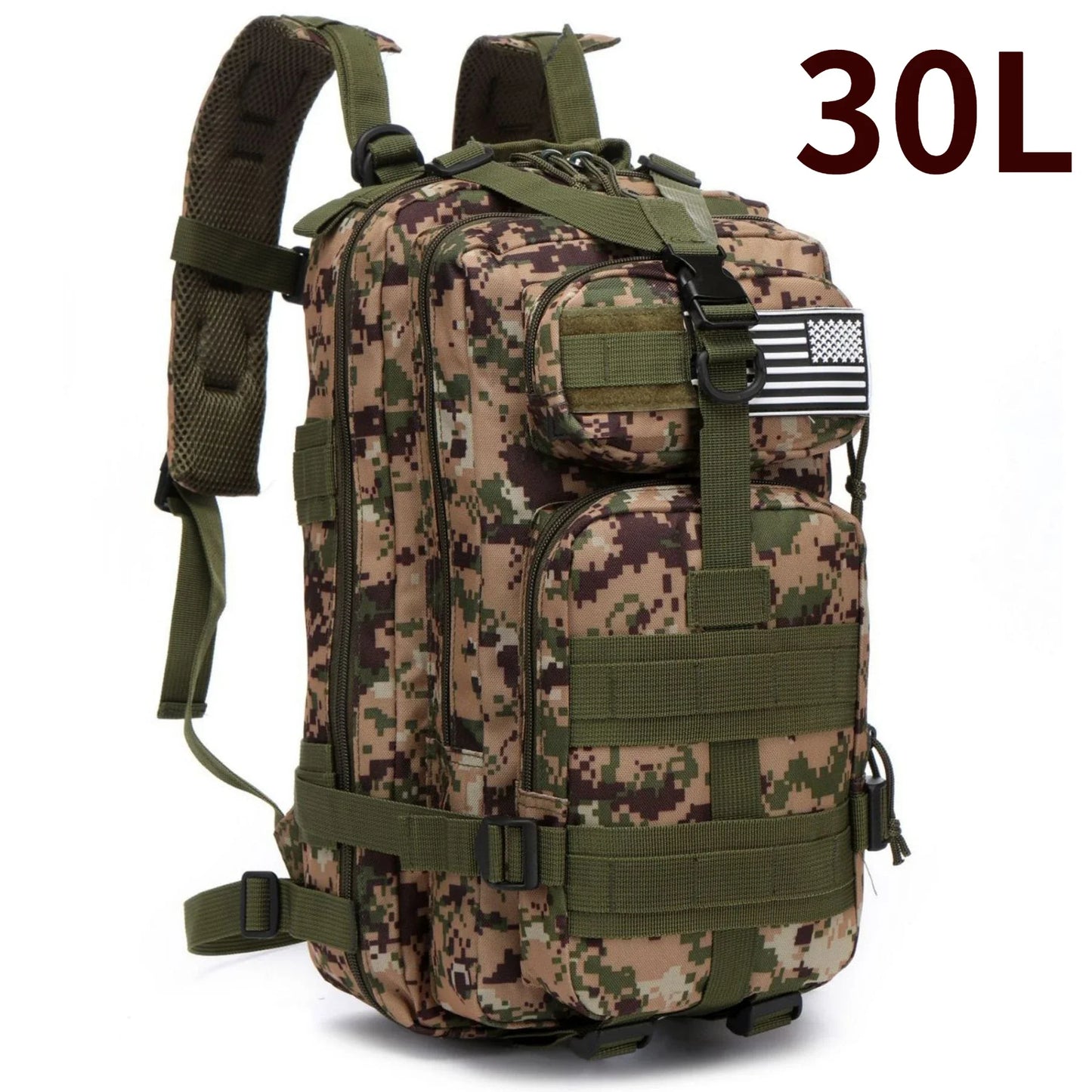 50L Tactical Backpack – Waterproof 1000D Nylon Hunting & Hiking Rucksack