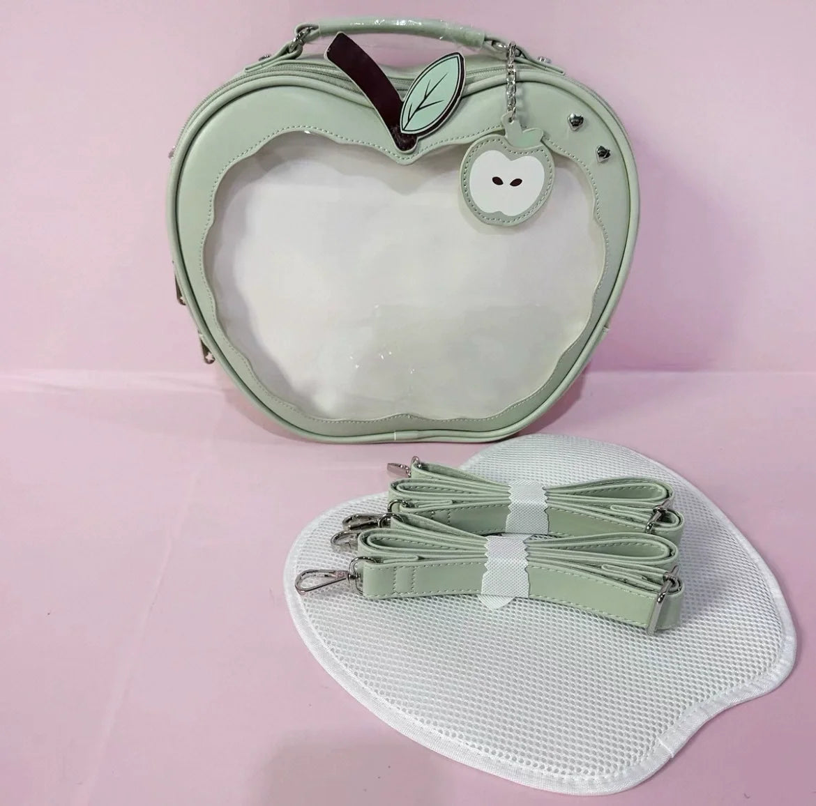 Apple-Shaped Ita Bag – Kawaii Harajuku Crossbody Handbag
