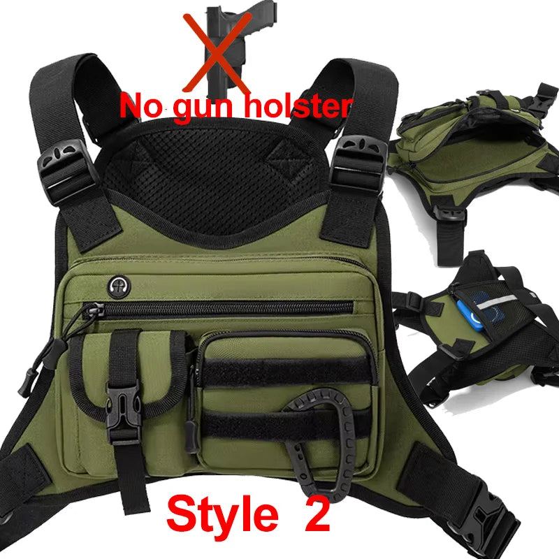 Tactical Chest Rig Vest Bag – Outdoor Running, Hiking & Hunting Pack