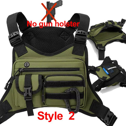 Tactical Chest Rig Vest Bag – Outdoor Running, Hiking & Hunting Pack