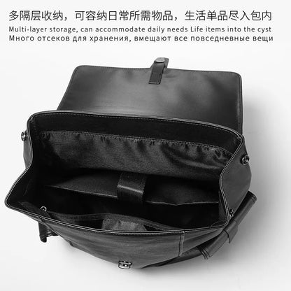 Cowhide Leather Men's Backpack – Large 15" Laptop School & Travel Bag