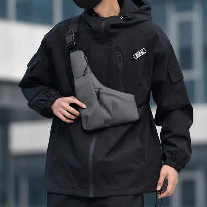 Anti-Theft Sling Bag – Men's Triangle Chest Crossbody