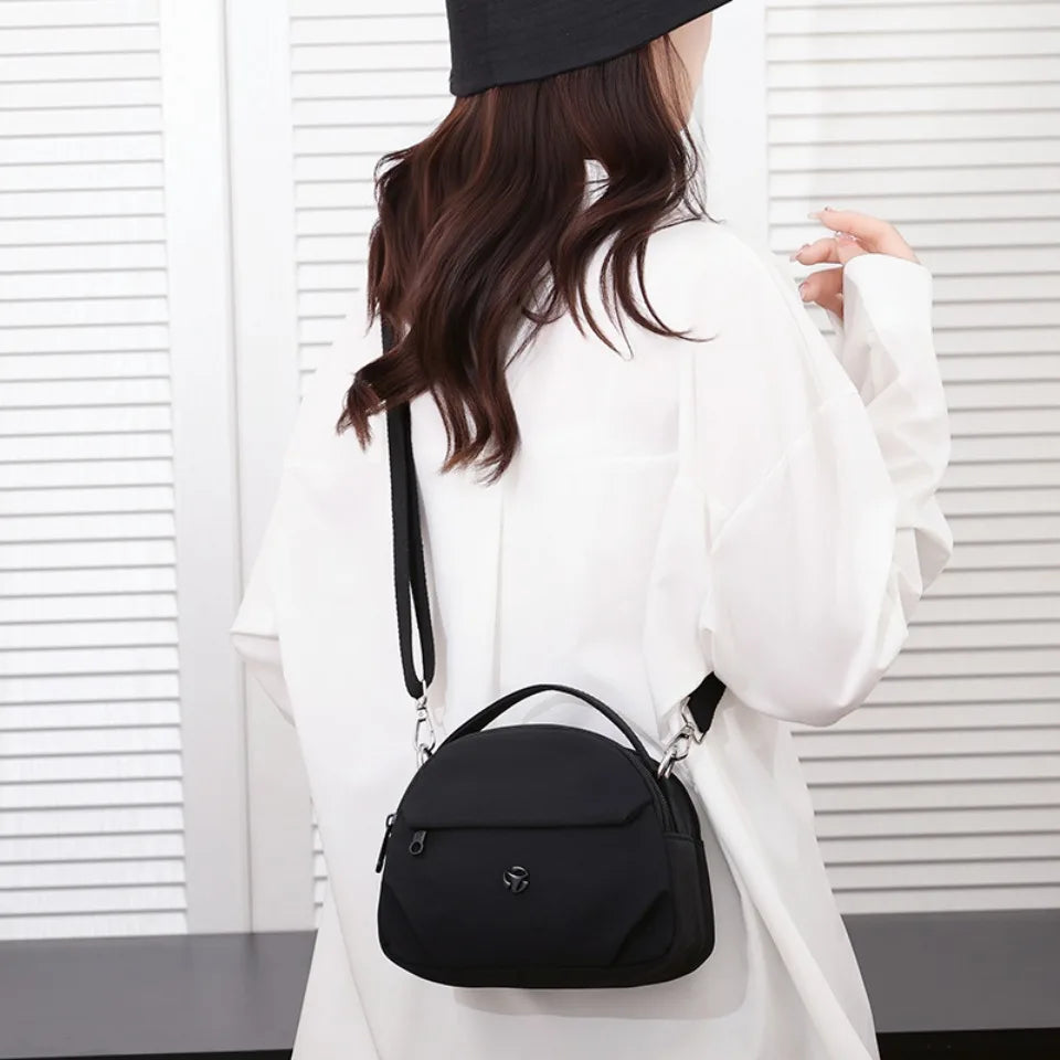 Women's Nylon Crossbody Tote Bag – Waterproof Travel Handbag
