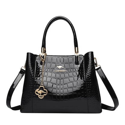 Crocodile Pattern PU Leather Tote Handbag for Women