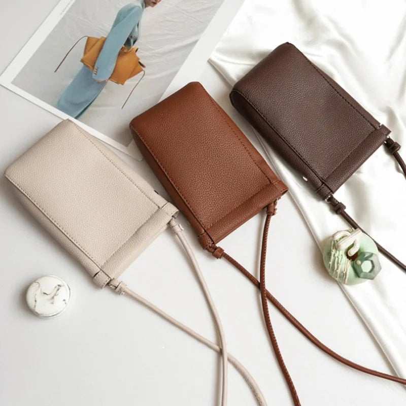 PU Leather Crossbody Phone Purse for Women – Mini Shoulder Bag