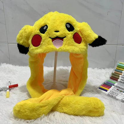 Cute Animal Ear Moving Plush Hat – Kids Cartoon Headband