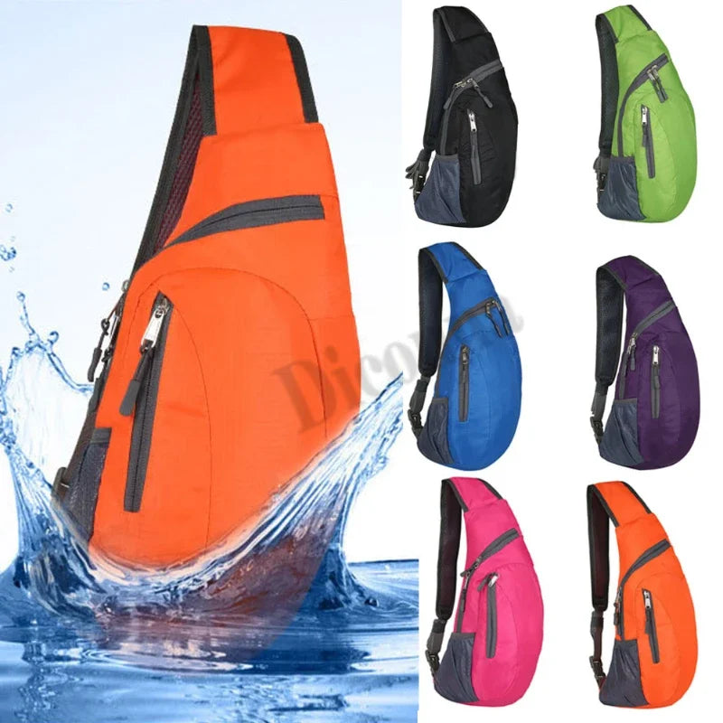 Waterproof Sling Bag – Foldable Crossbody Chest Pack for Hiking & Travel