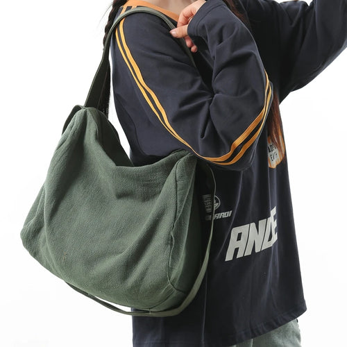 Large Capacity Canvas Tote Bag – Women's Shoulder & Crossbody Handbag