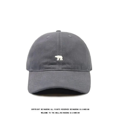 Polar Bear Embroidery Baseball Cap – Unisex Cotton Hat