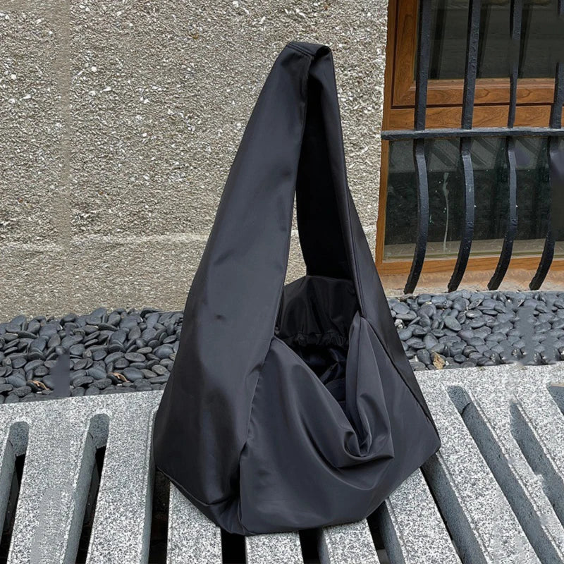 Large Capacity Nylon Shoulder Tote Bag for Women