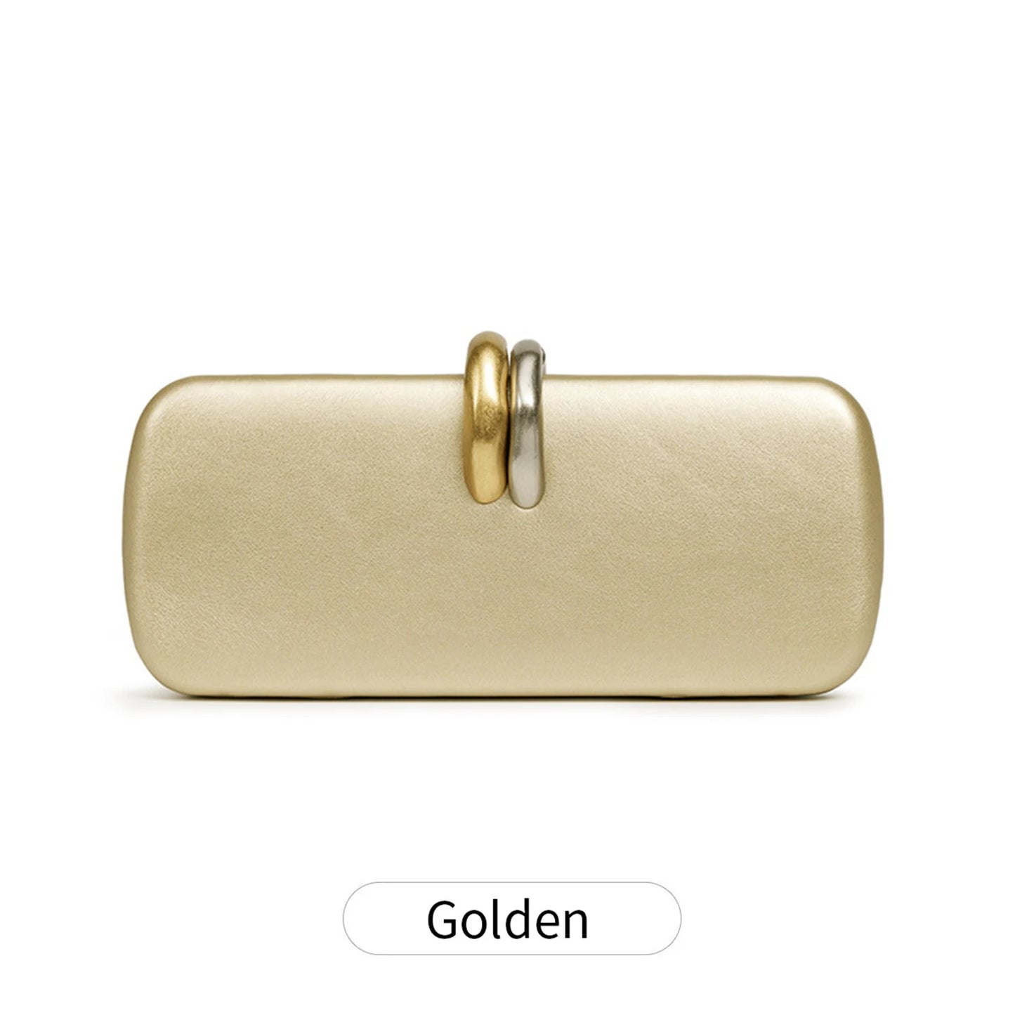 Double Ring Buckle Evening Clutch Bag for Women
