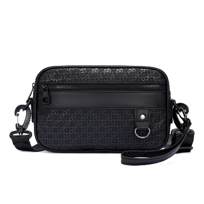 Men's PU Leather Crossbody Bag – Business Shoulder Bag for Work & Travel