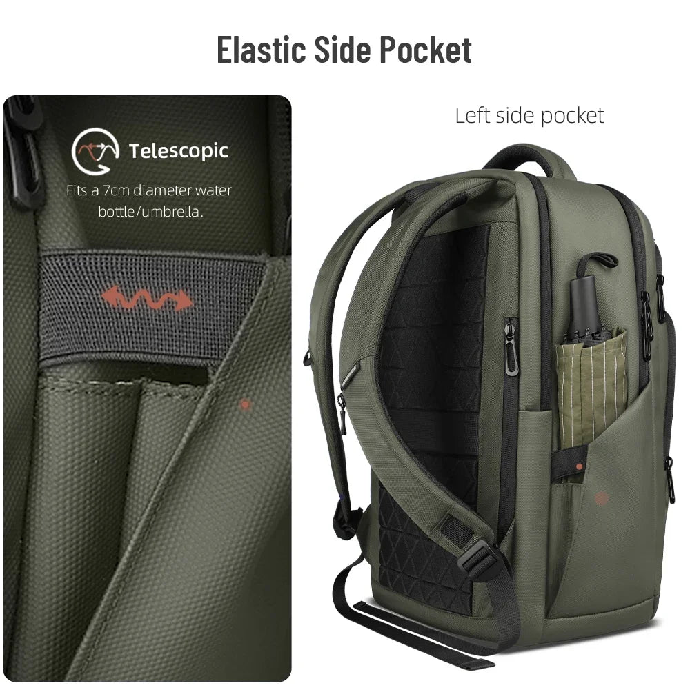 Waterproof Laptop Backpack 17.3 Inch – Men's Business Travel Bag