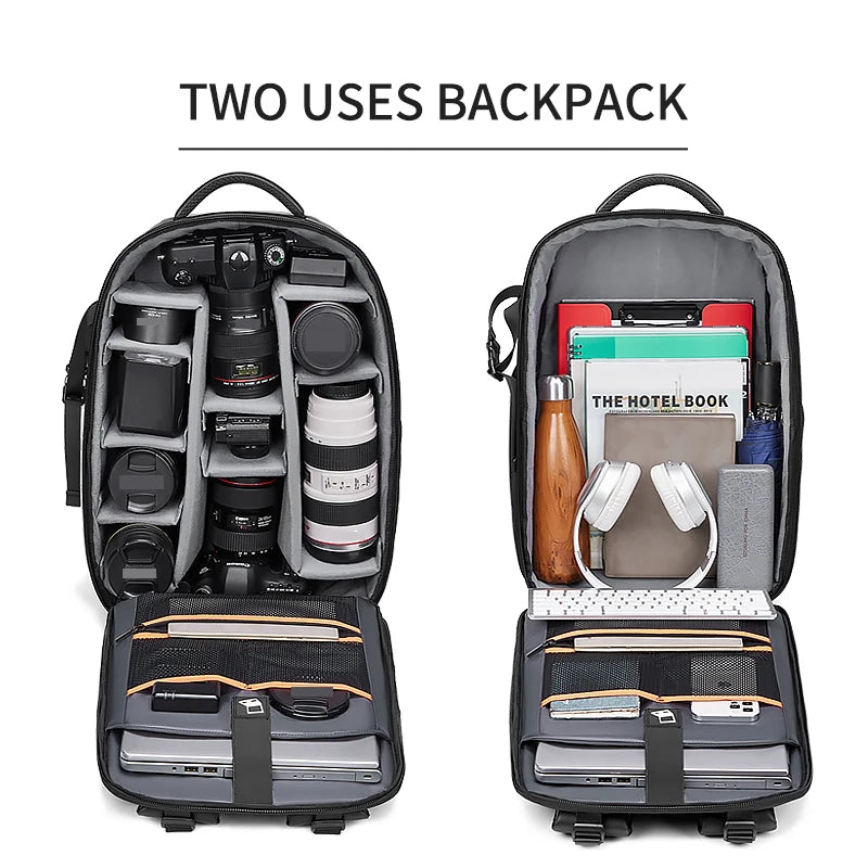 Professional SLR Camera Backpack – 40L Waterproof Travel Bag with Tripod Holder