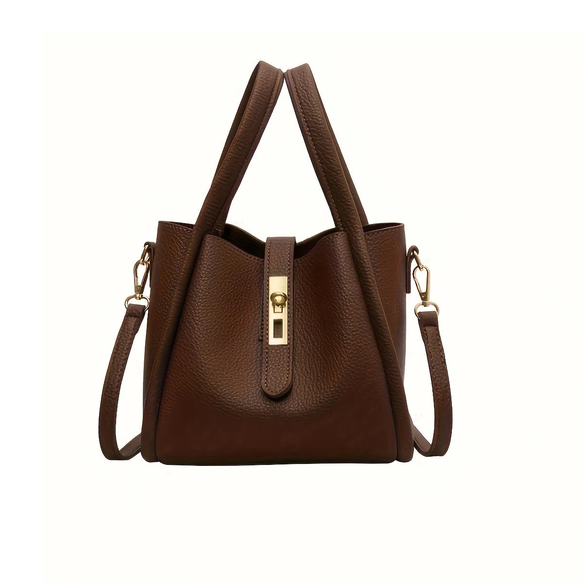 Crossbody Bag - Retro Solid Color Multifunctional Handbag