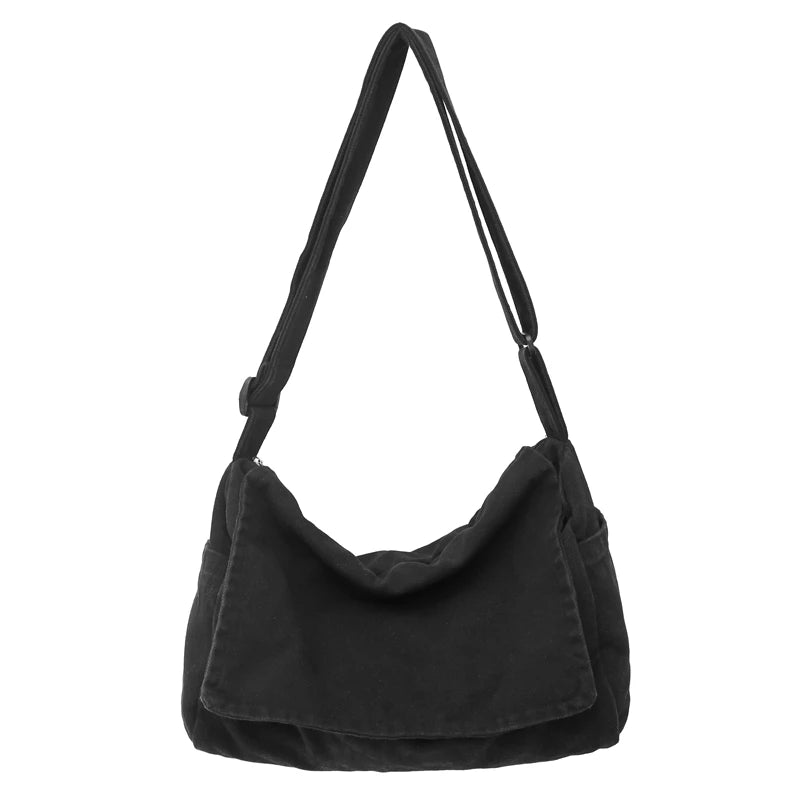 Large Capacity Flap Crossbody Bag with Adjustable Strap