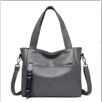 Leather Tote Shoulder Bag for Women – Large Crossbody Handbag