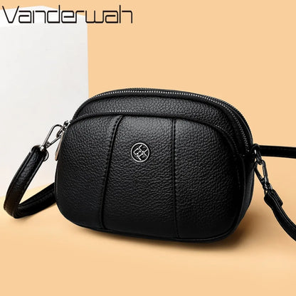 Soft Leather Crossbody Bag – Women's Luxury Shoulder Messenger Purse