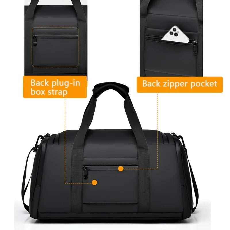 Men's Travel Duffel Bag with Independent Shoe Compartment