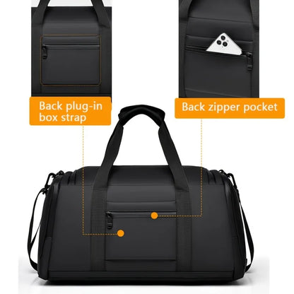 Men's Travel Duffel Bag with Independent Shoe Compartment