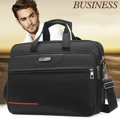 Large Capacity Laptop Briefcase – Business Travel Shoulder Bag