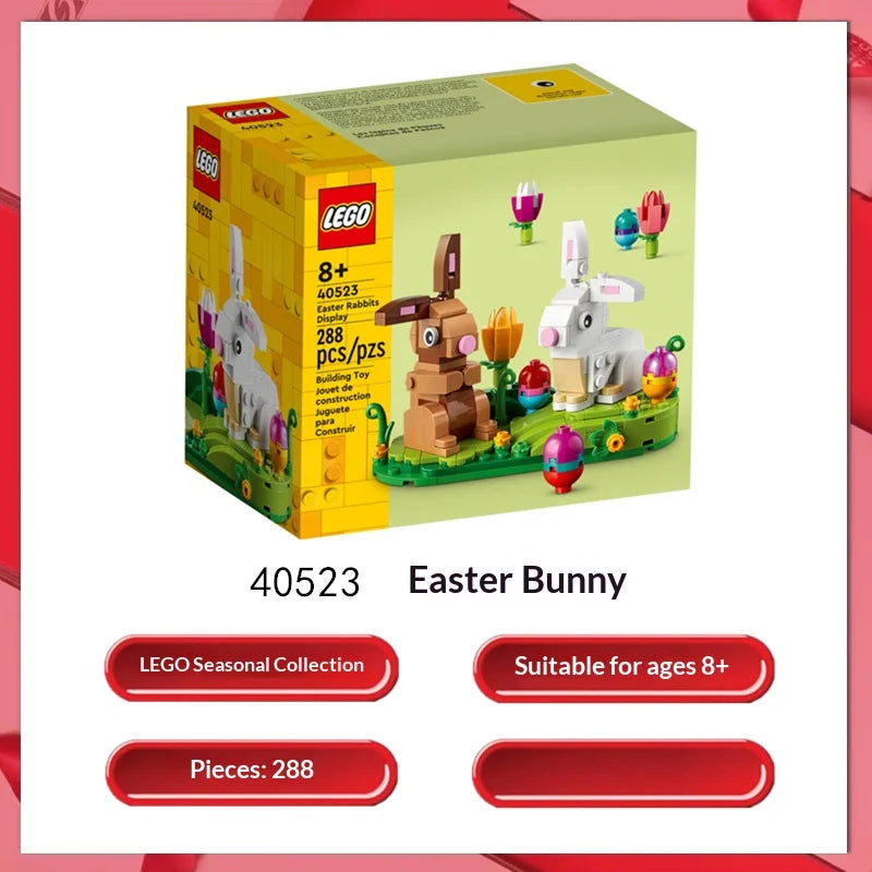 LEGO Easter Bunnies Building Set 40523 with Flowers & Eggs