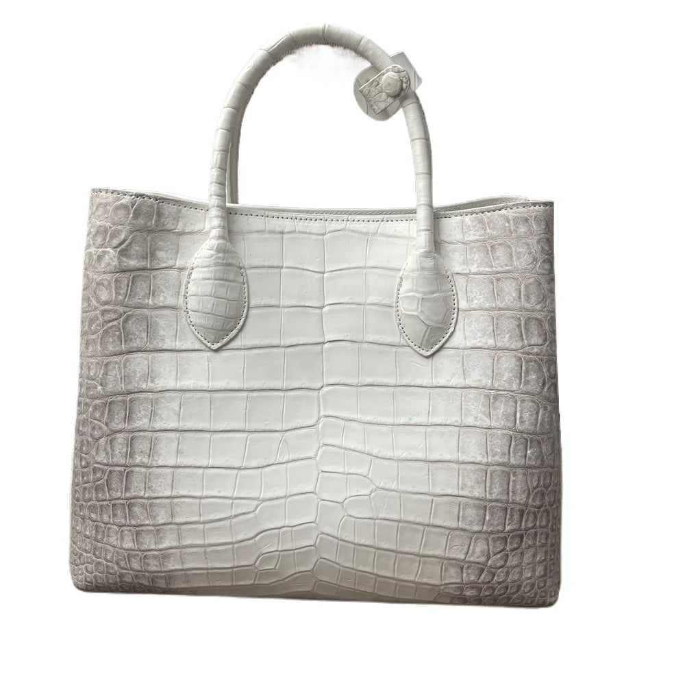 Himalayan Crocodile Belly Leather Handbag for Women
