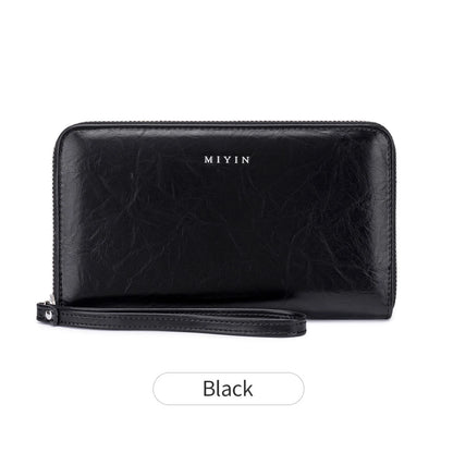 RFID Blocking Women's Large Accordion Wallet Clutch