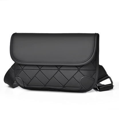 Men's Diamond Grid Crossbody Shoulder Bag