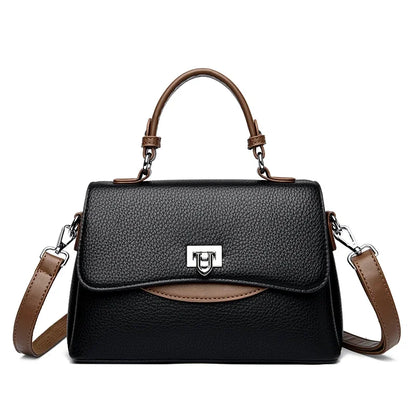 Women's Leather Crossbody Bag – Large Capacity Shoulder Handbag