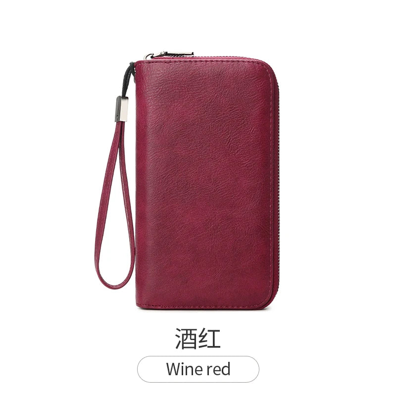 RFID Blocking Women's Animal Print Accordion Wallet Wristlet