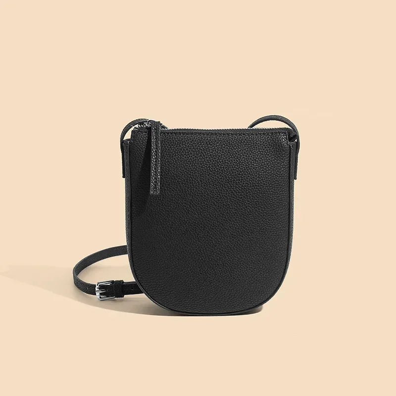 Genuine Leather Crossbody Bag for Women – Small Shoulder Phone Bag